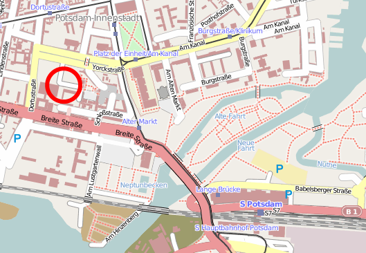 Das verwendete Kartenmaterial entstammt OpenStreetMap und steht unter der CC-By-Sa-Lizenz.  